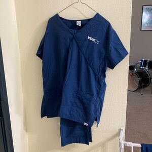VCA Blue Scrub Set
